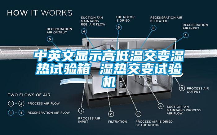 中英文顯示高低溫交變濕熱試驗(yàn)箱 濕熱交變試驗(yàn)機(jī)