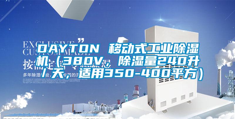 DAYTON 移動式工業(yè)除濕機(jī)（380V，除濕量240升／天，適用350-400平方）