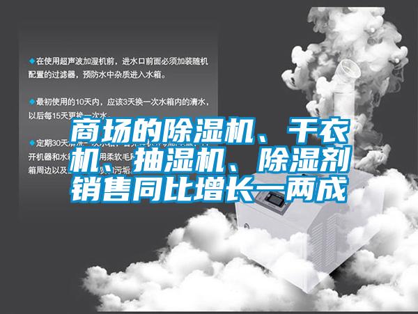 商場的除濕機(jī)、干衣機(jī)、抽濕機(jī)、除濕劑銷售同比增長一兩成