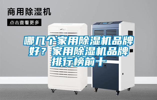 哪幾個家用除濕機品牌好？家用除濕機品牌排行榜前十