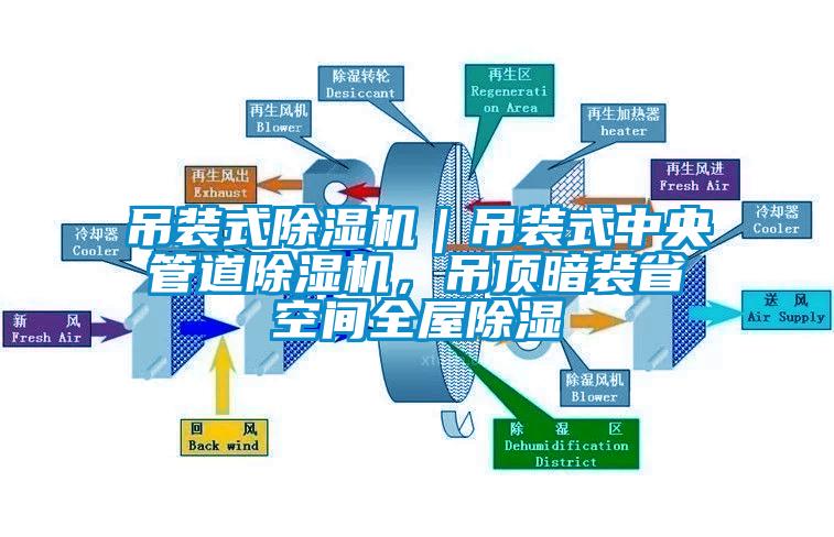 吊裝式除濕機(jī)｜吊裝式中央管道除濕機(jī)，吊頂暗裝省空間全屋除濕