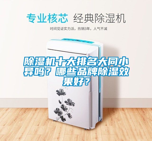 除濕機十大排名大同小異嗎？哪些品牌除濕效果好？